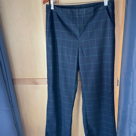 Romeo and Juliet Trousers, Navy with Green stripe, Size L - Picture 1 of 4